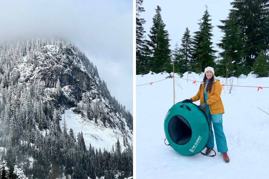 snow tubing near Seattle, weekend getaway from Seattle, winter in Seattle, The Summit tubing